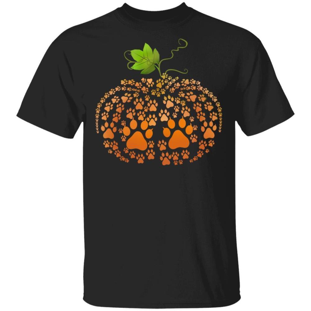 Cat Paw Print Pumpkin Halloween Tshirts